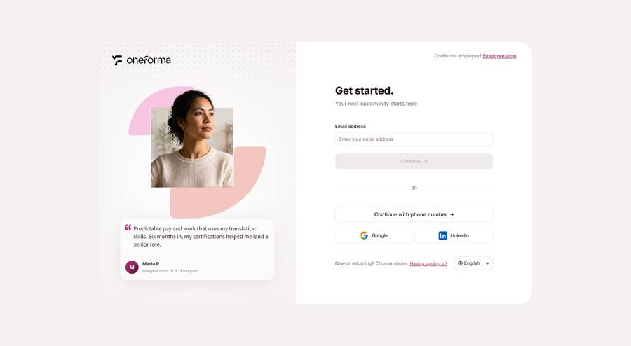 Enter a new email to start