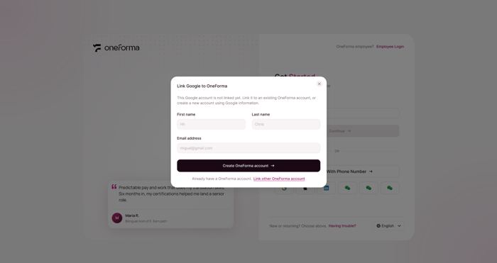 Not registered - register and bind