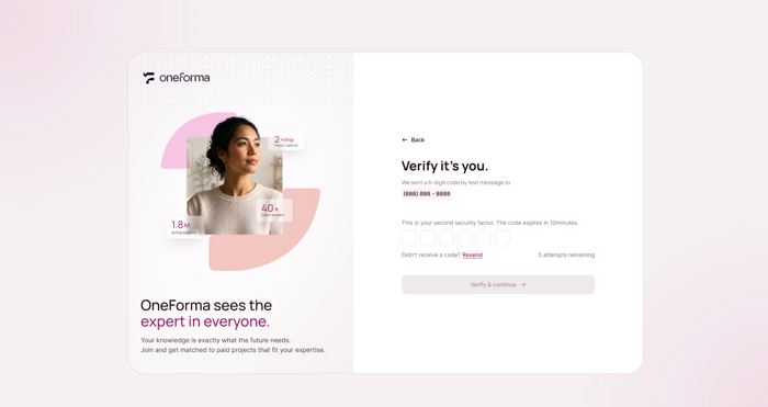 Phone verification code
