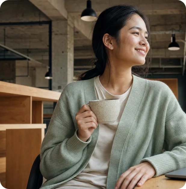 An expert listening with headphones while working at a desk
